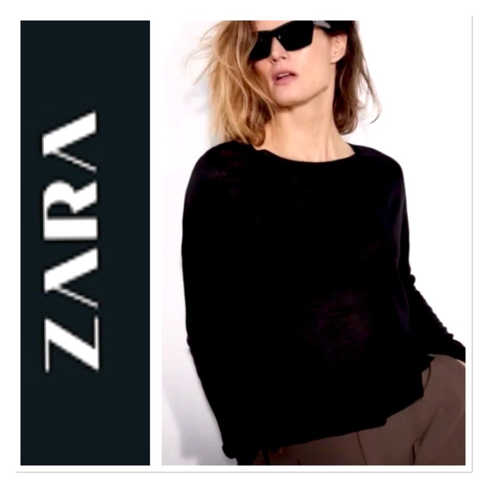 New Zara Knit Crewneck Sweater